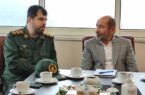 دیدار سرهنگ قاسمی مسئول تحقیقات و پژوهش سپاه با رئیس پارک علم و فناوری گیلان
