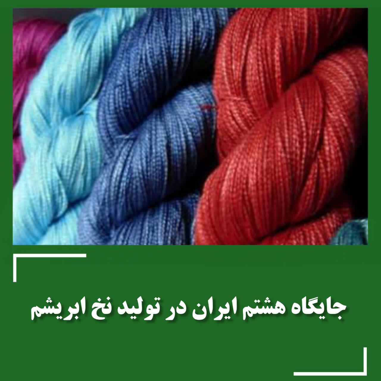 جایگاه هشتم ایران در تولید نخ ابریشم