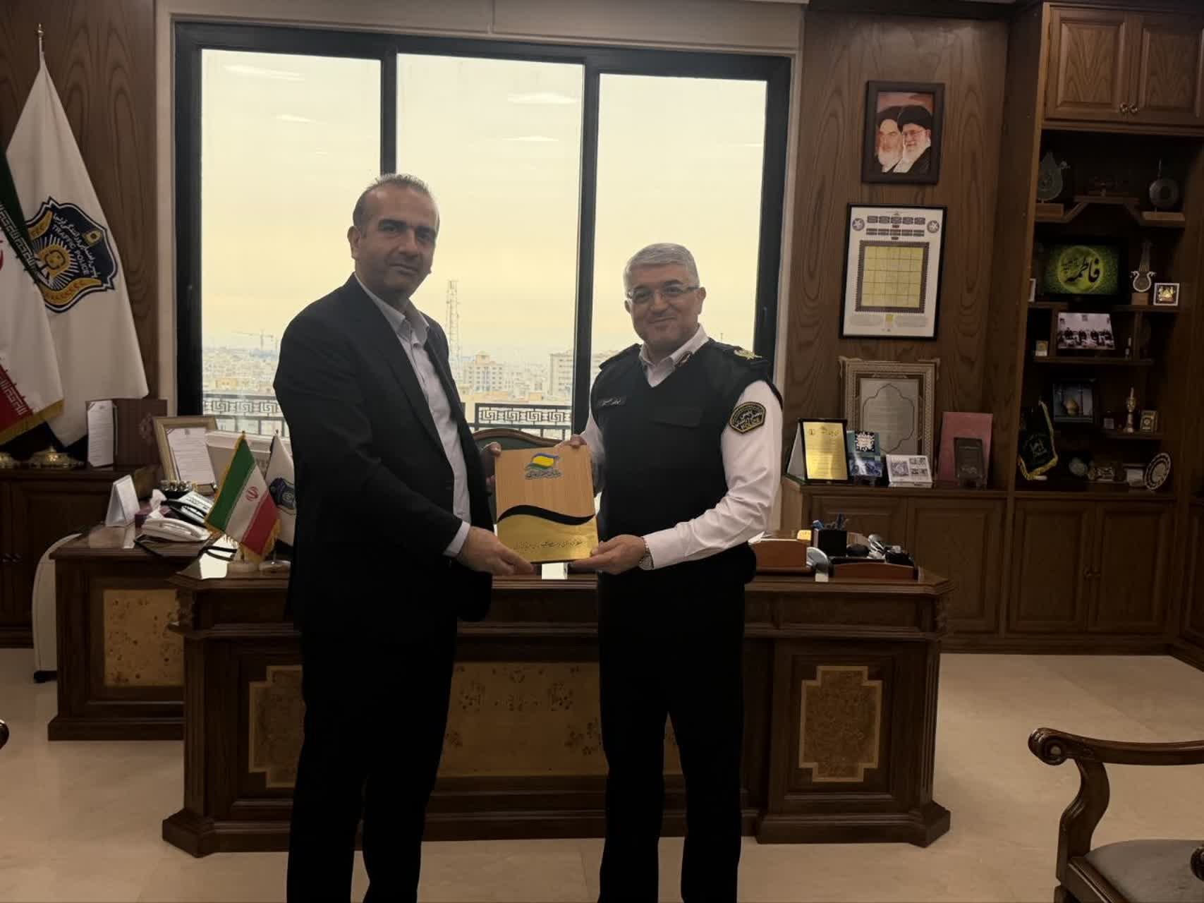 دیداررئیس پلیس راهور فراجا و مدیرعامل منطقه آزاد انزلی